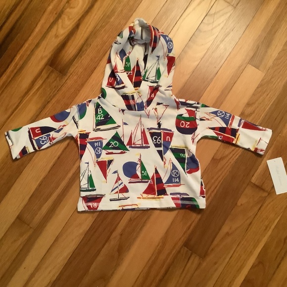 Ralph Lauren Babies Nautical Cotton Terry Hoodie - Picture 2 of 9